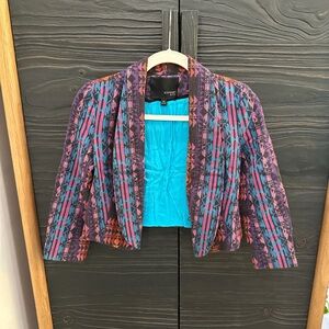 Designer one of a kind cropped blazer!